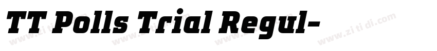 TT Polls Trial Regul字体转换